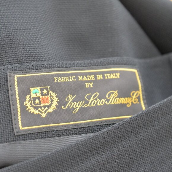 Brooks Brothers Black Silk Wool Tailored Pencil Skirt Loro Piana Sz 4 - Picture 5 of 11